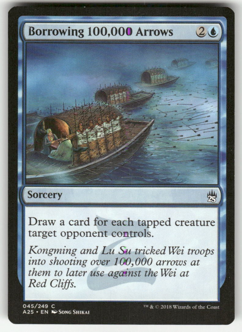 Borrowing 100,000 Arrows 45 C Masters 25 NM Magic: The Gathering
