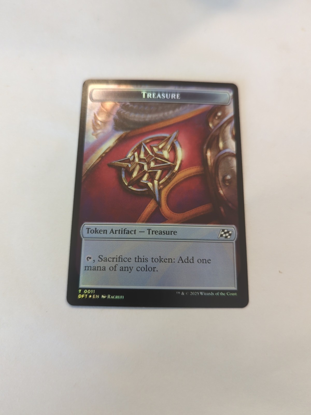 Treasure (0011) / Pilot (0001) Double-Sided Token *FOIL* Aetherdrift NM MTG