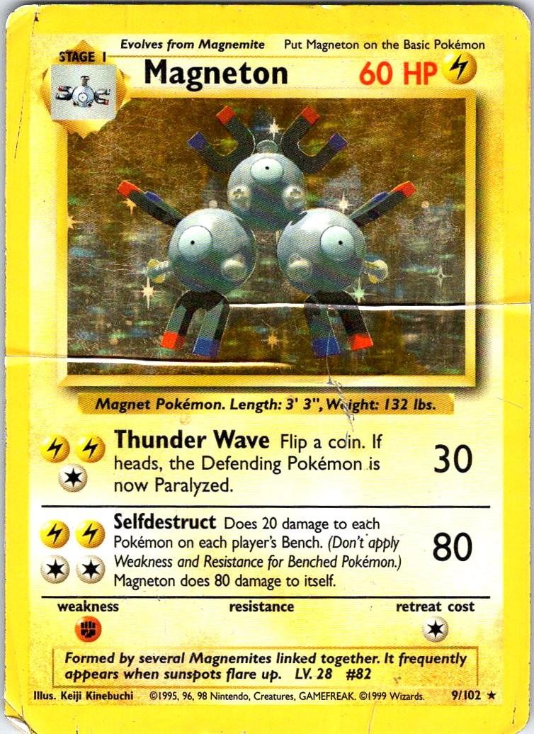 Magneton Holo Rare Base Set 009/102 DMG