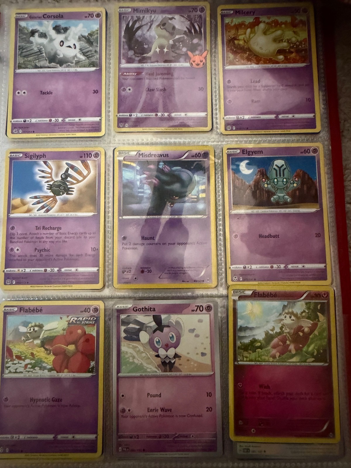 pokemon cards-Fire, grass, electric, poison, fairy, earth, water, dragon, more p