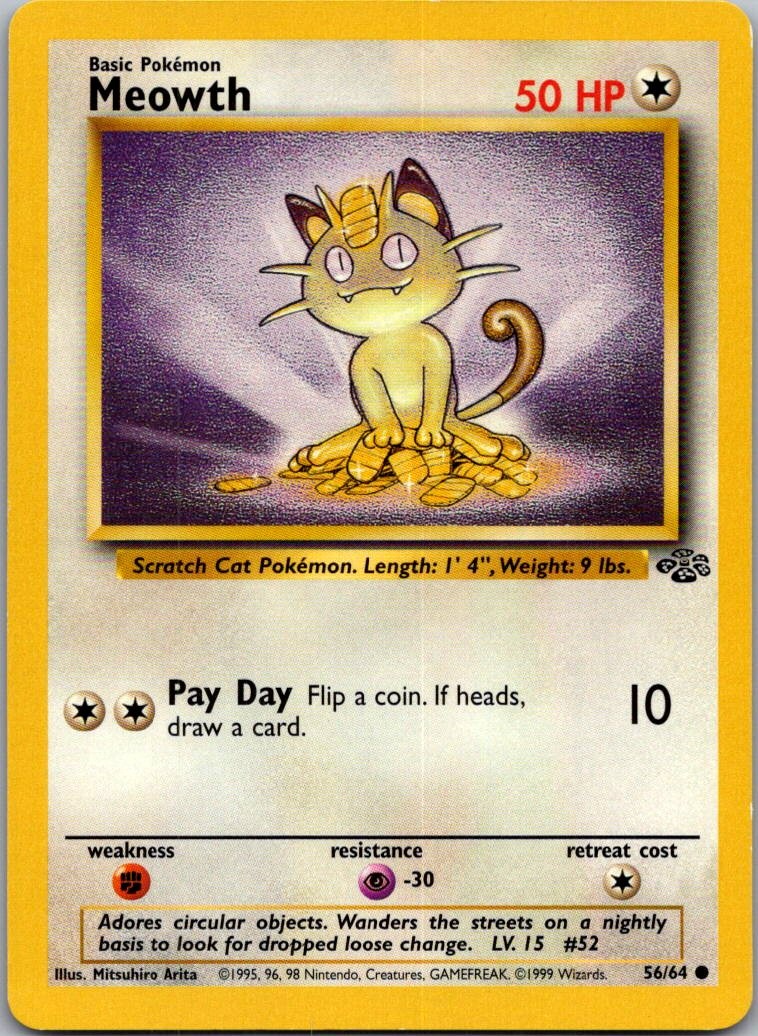 Meowth Common Jungle 56/64 LP