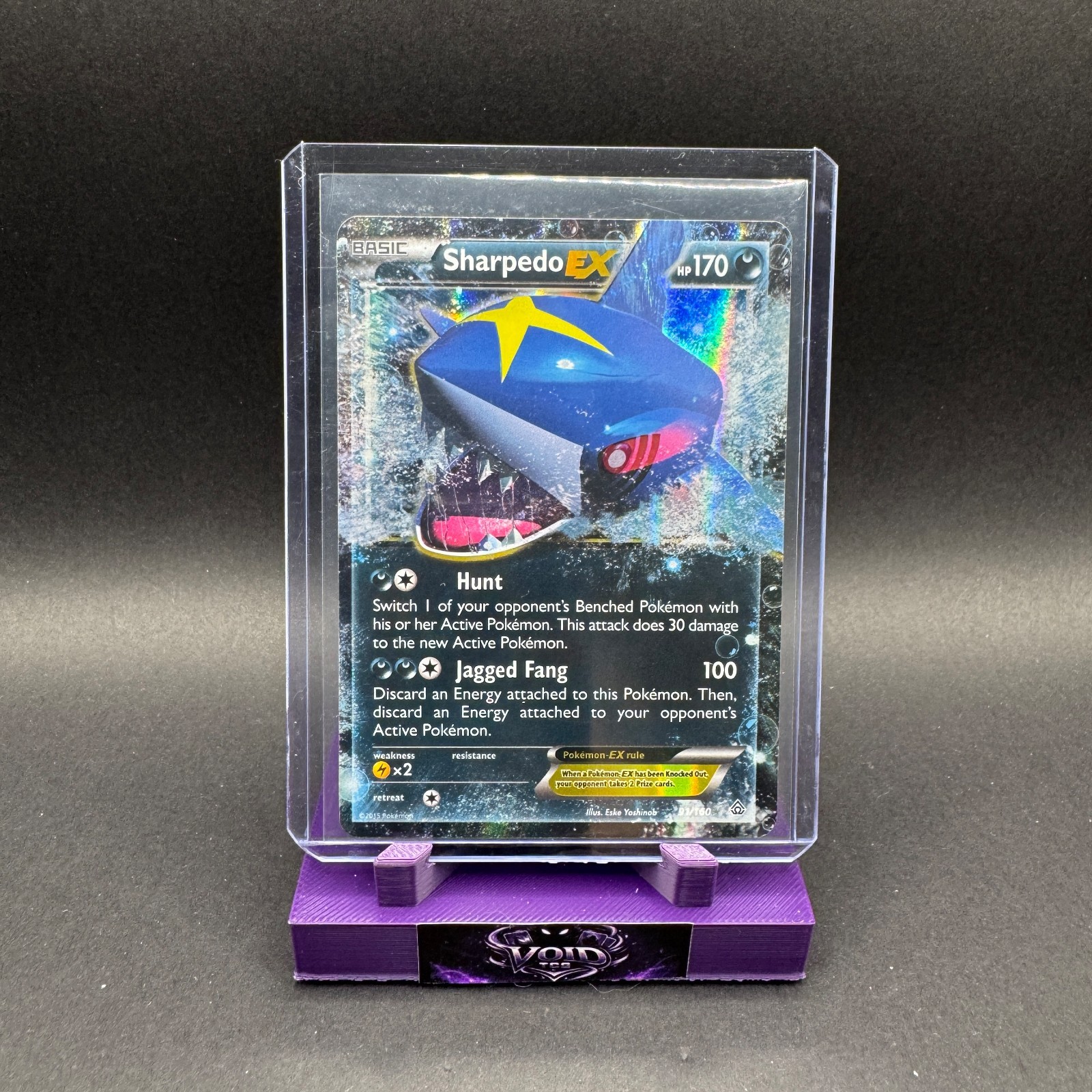 Sharpedo EX Pokemon XY Primal Clash 91/160 Ultra Rare MP Eske Yoshinob