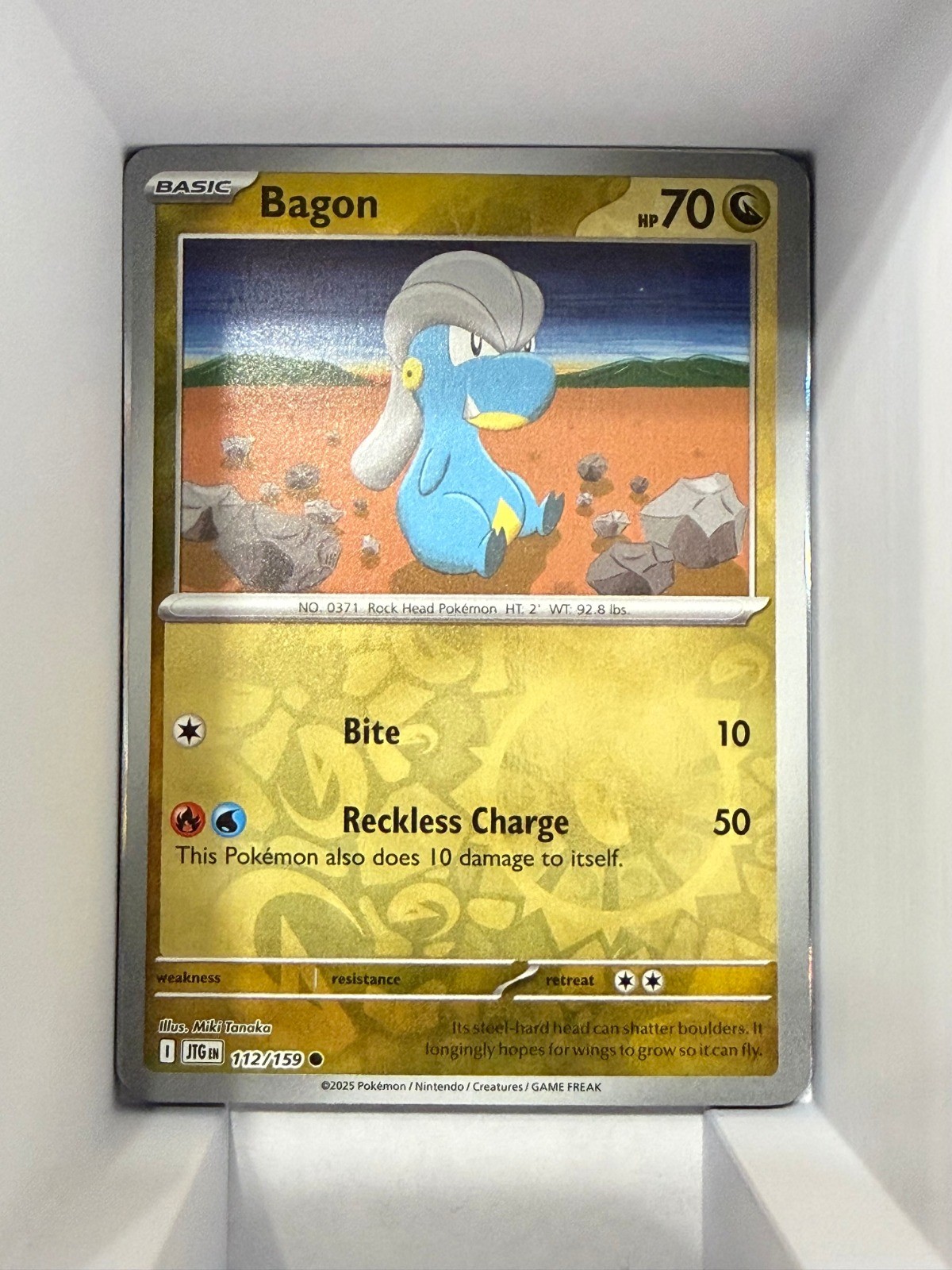 Bagon Reverse Holo Common SV09: Journey Together 112/159 NM