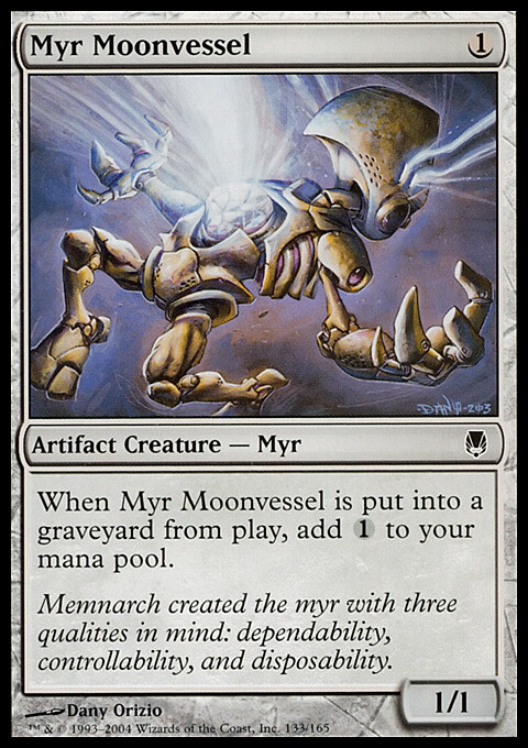 MTG Magic the Gathering Myr Moonvessel (133/165) Darksteel LP