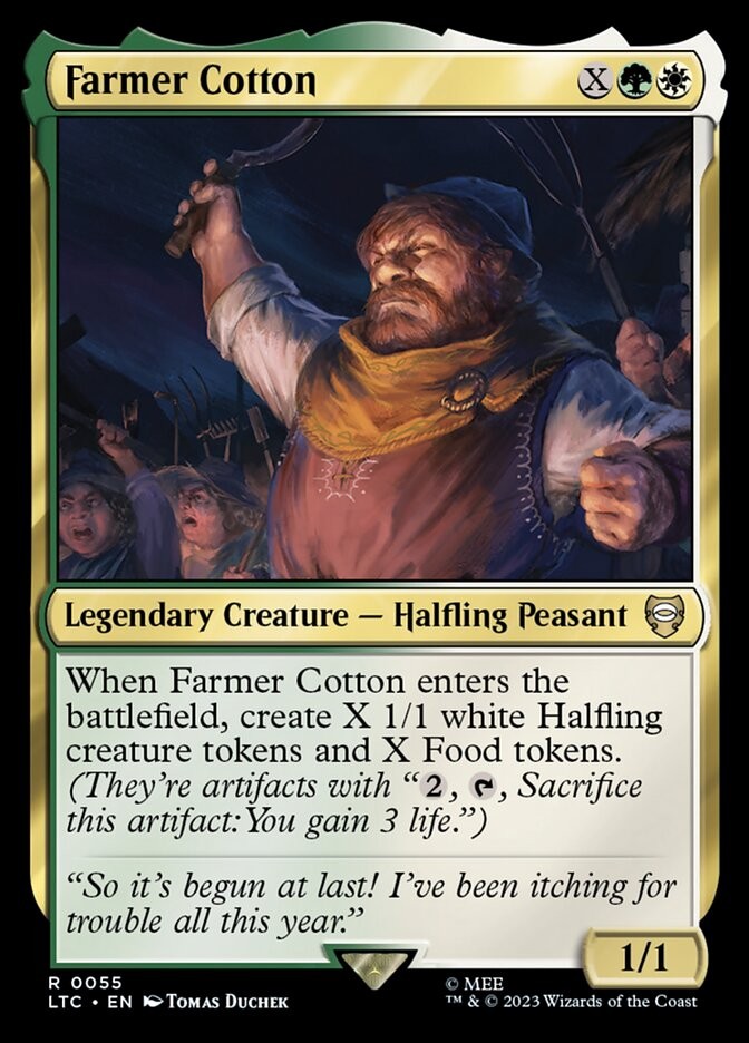 Farmer Cotton 55 NM Tales of Middle-earth Commander MTG