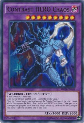 Contrast HERO Chaos – SDHS-EN041 – Ultra Rare – Unlimited Edition NM Yugioh Stru