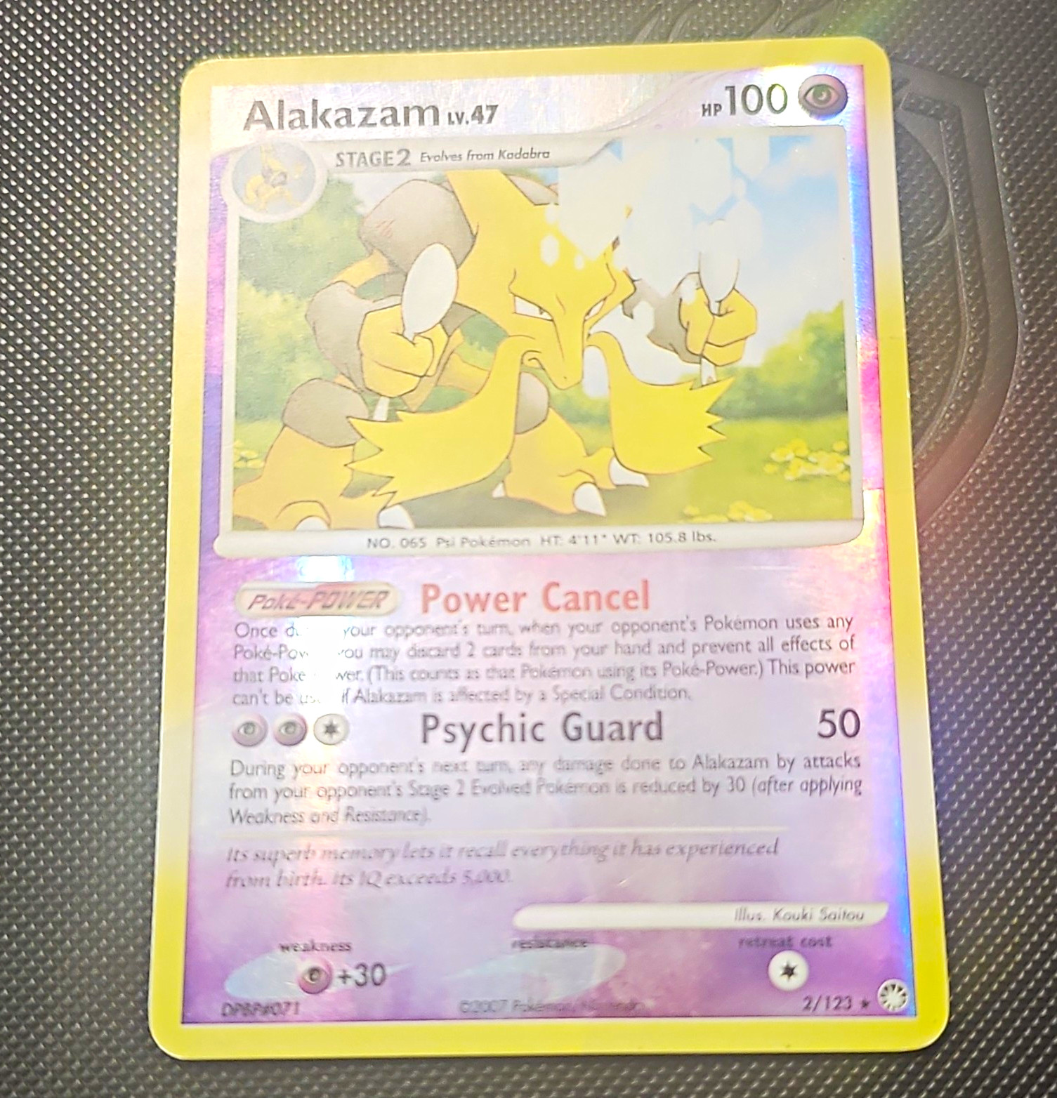 Alakazam Mysterious Treasures 2/123 Holo Rare Holo EN 2007 Pokemon TCG 100HP
