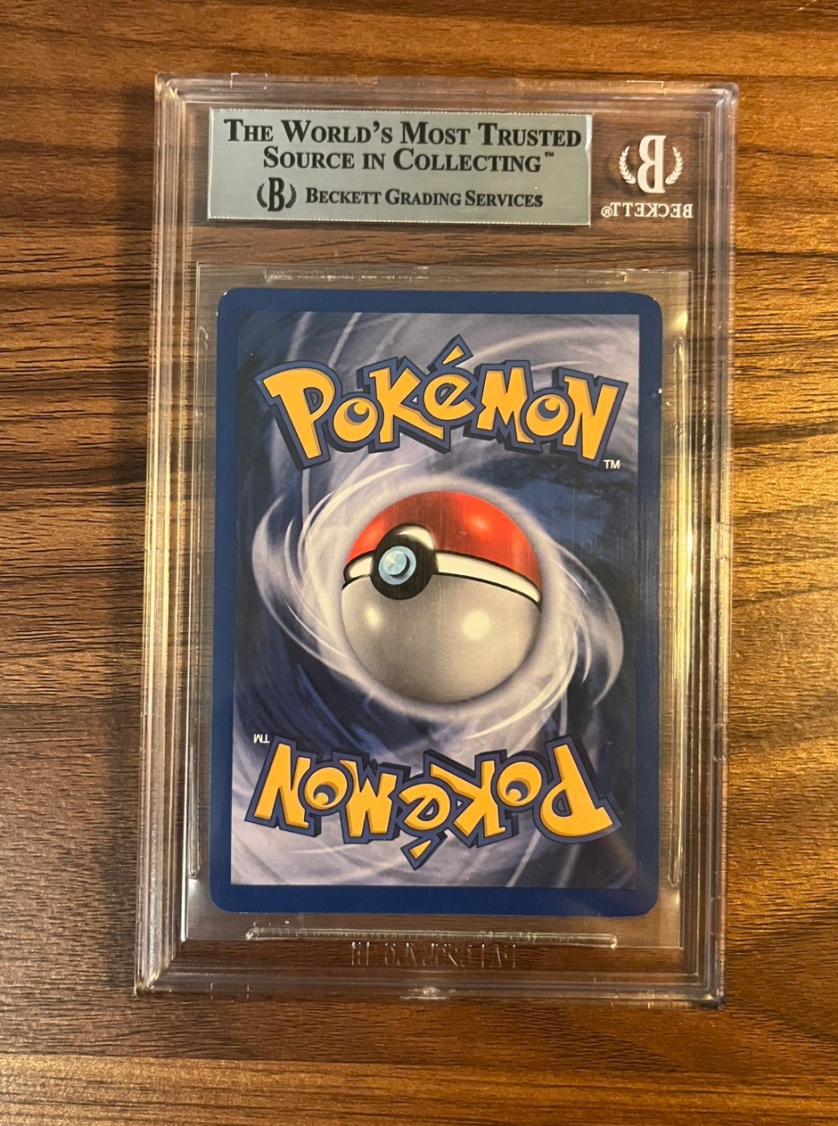 1999 Pokémon Blastoise Base Set Holo Unlimited 2/102 Beckett BGS 8.5