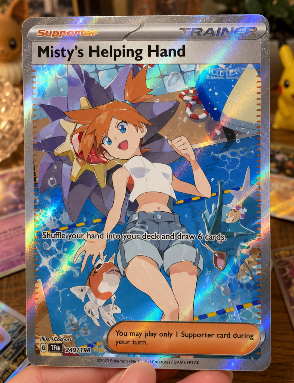 Custom Made: Misty’s Helping Hand Trainer Support Custom Card Print Fan Art