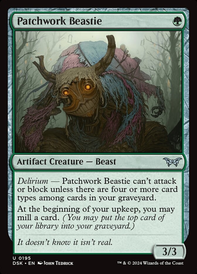 MTG Patchwork Beastie (195/501) Duskmourn House of Horror NM