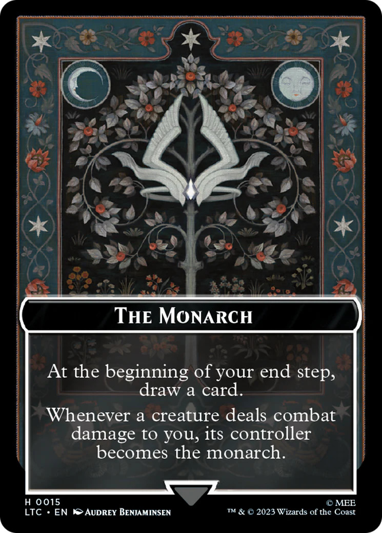 MTG The Monarch // Treasure Double-Sided Token [The Lord of the Rings: Tales of