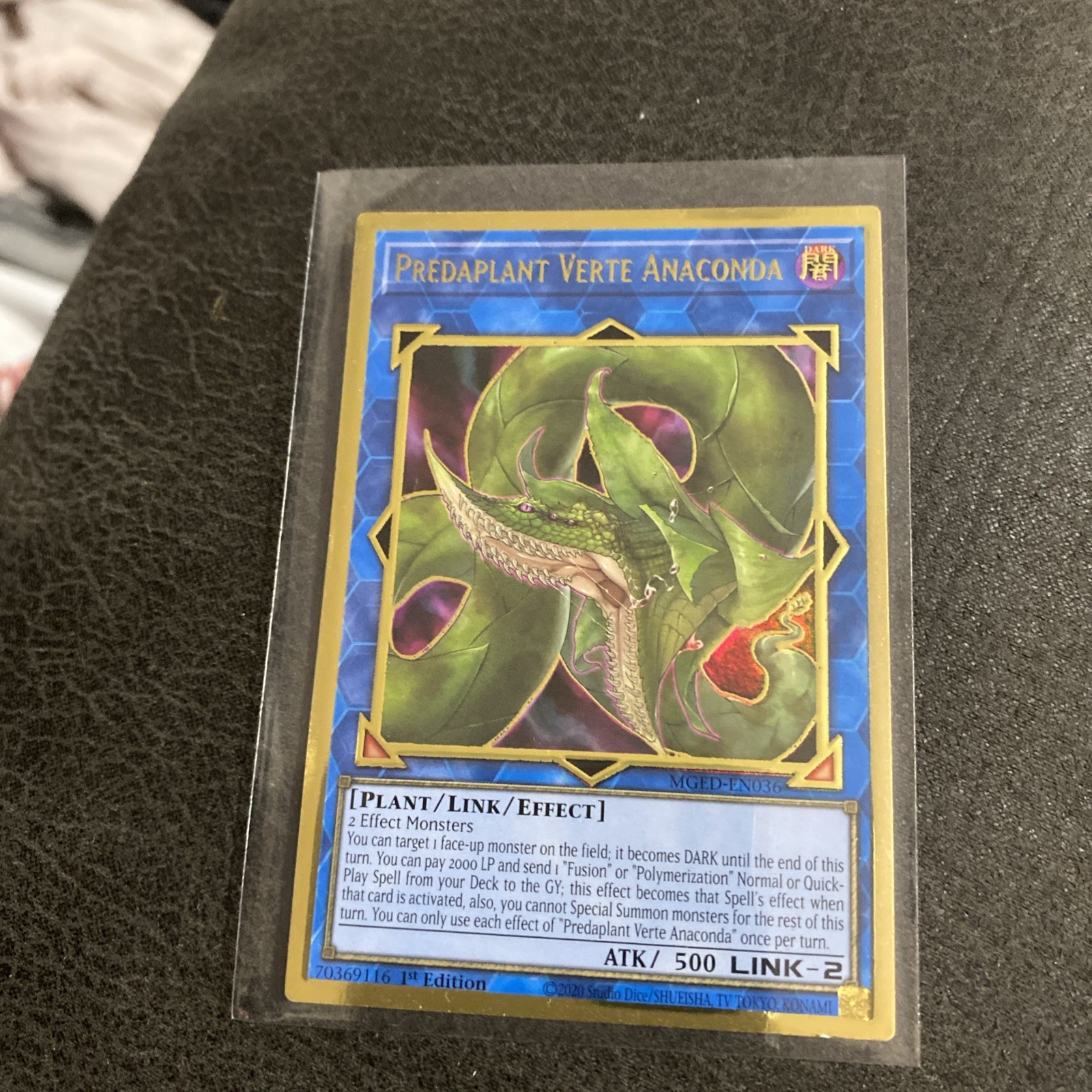 Yu-Gi-Oh! Predaplant Verte Anaconda MGED-EN036 Premiem Gold Rare 1st Ed NM a1/