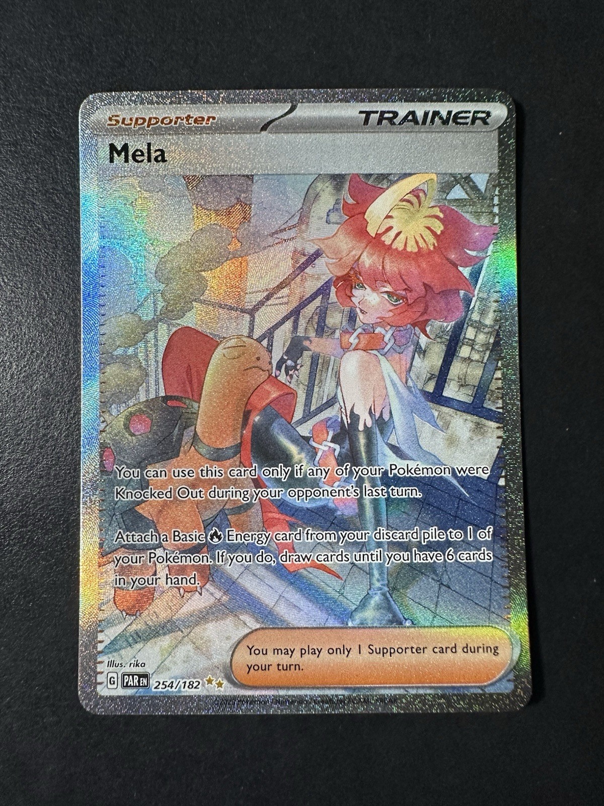 Mela 254/182 Pokemon Paradox Rift Special Illustration Rare NM