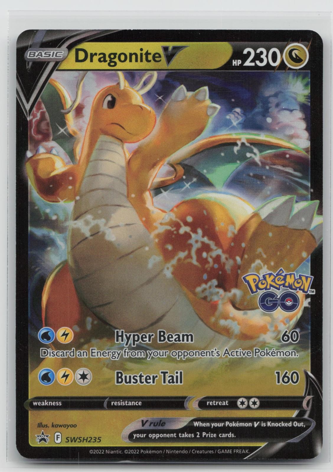 Dragonite V SWSH235 Holo Promo Sword & Shield Promo Pokemon Near Mint