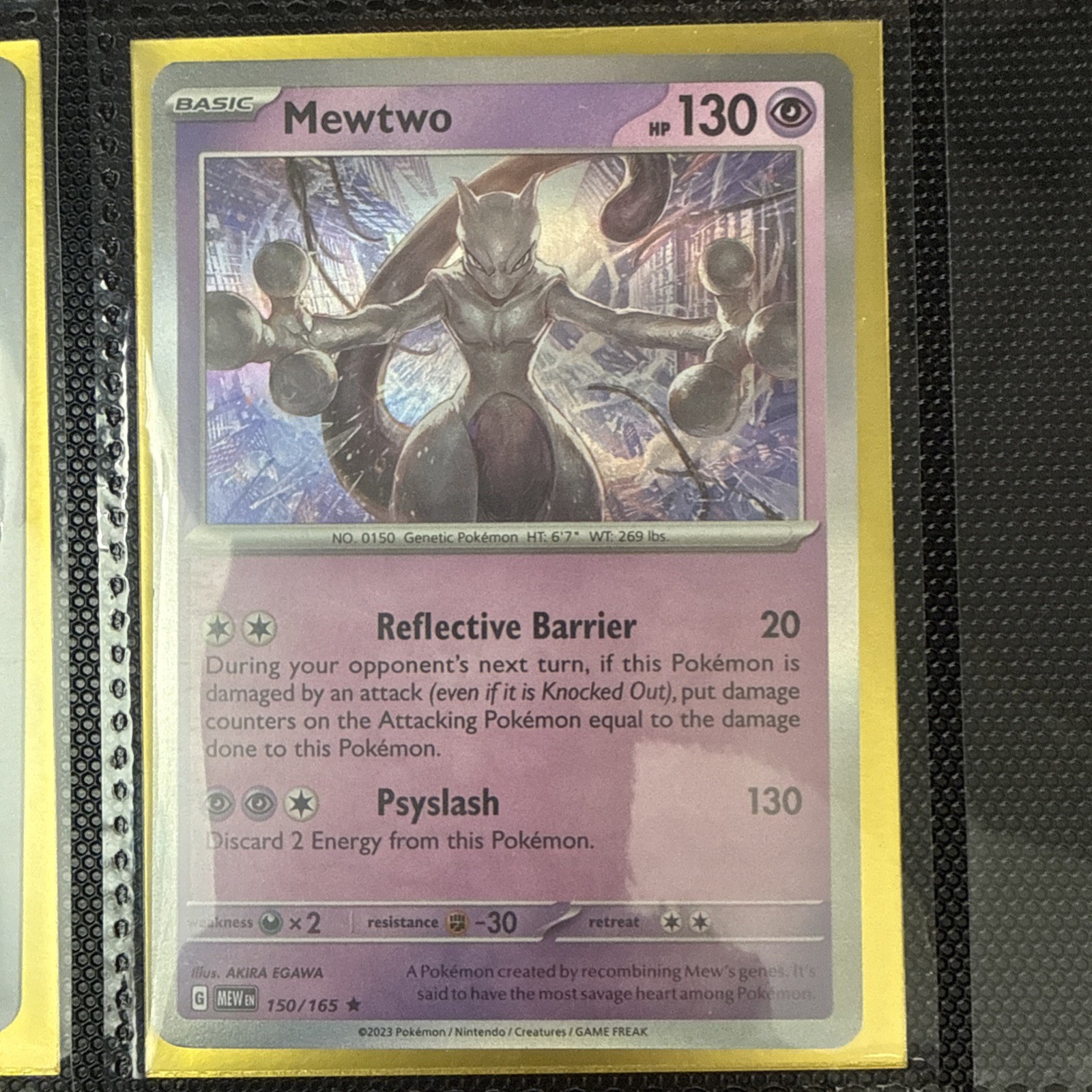 Mewtwo 151 Holo Pokémon TCG 150/165 Scarlet & Violet Rare