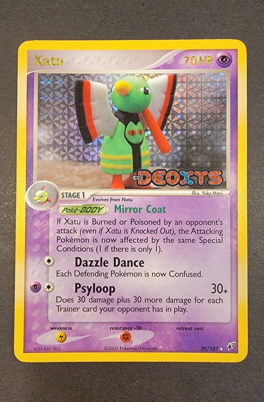 Xatu – EX Deoxys 29/107 Reverse Holo Rare English