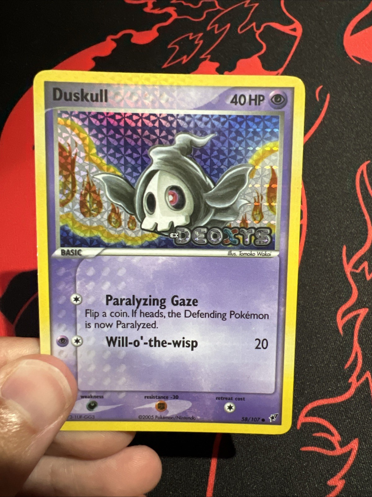 Duskull 58/107 Reverse Holo Stamped Card Holo Bleed! Incredible Rare! Grail! ✨✨