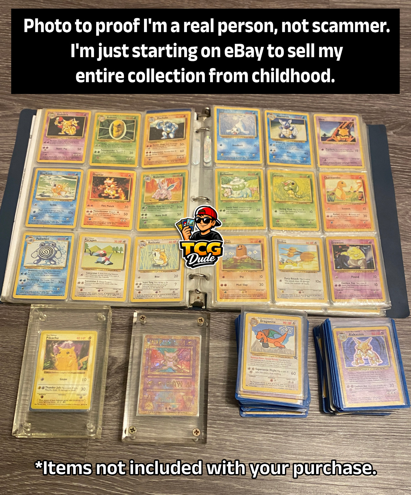 Abra 43/102 shadowless | Base Set Regular – 1999 vintage Pokémon card Wizards