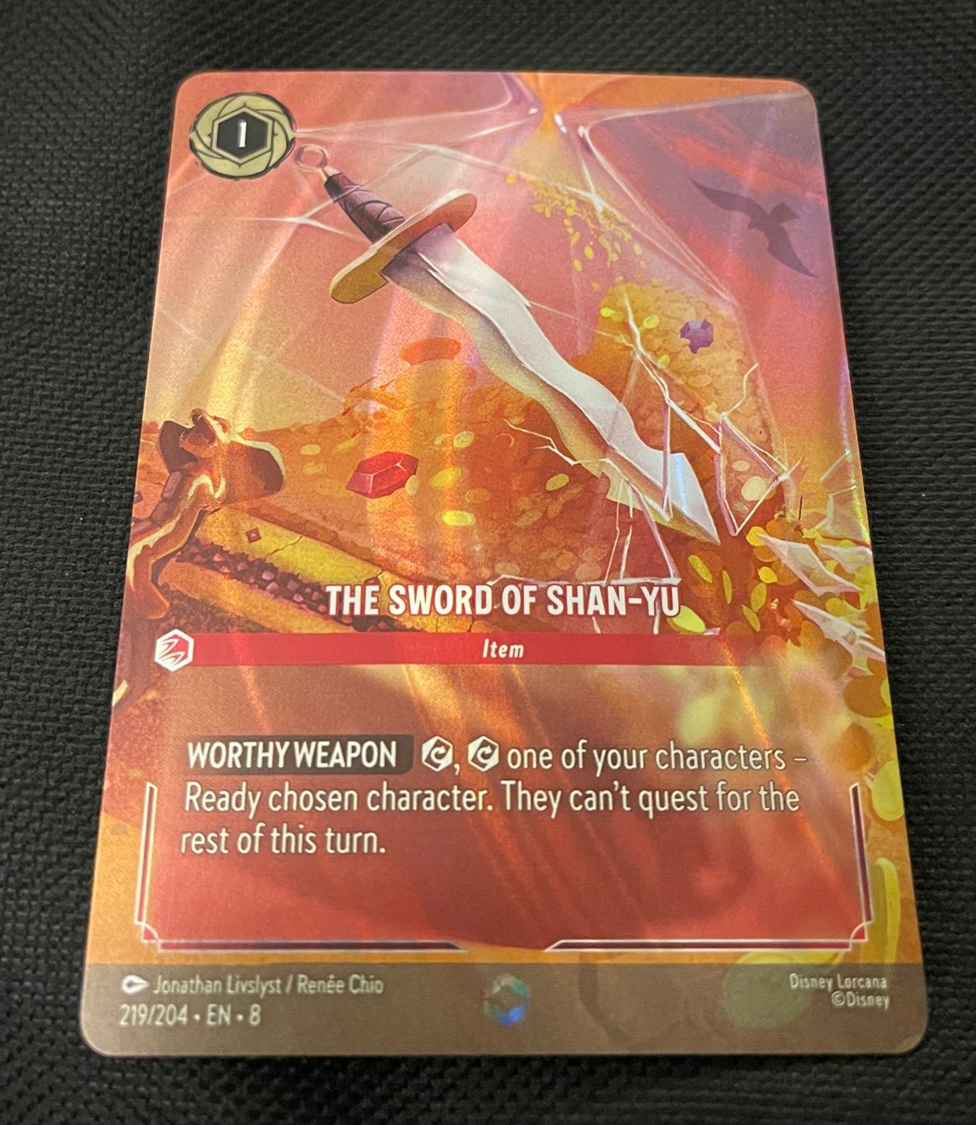 The Sword of Shan Yu (Enchanted) 219/204 Reign of Jafar Holo