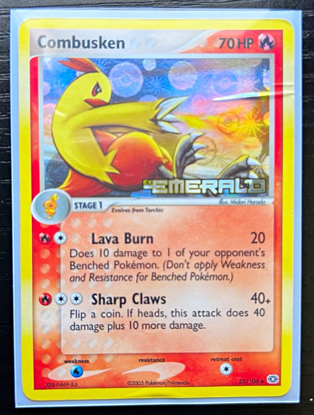 The Pokémon Company Combusken 25/106 Emerald Reverse Holo Uncommon 70 HP English
