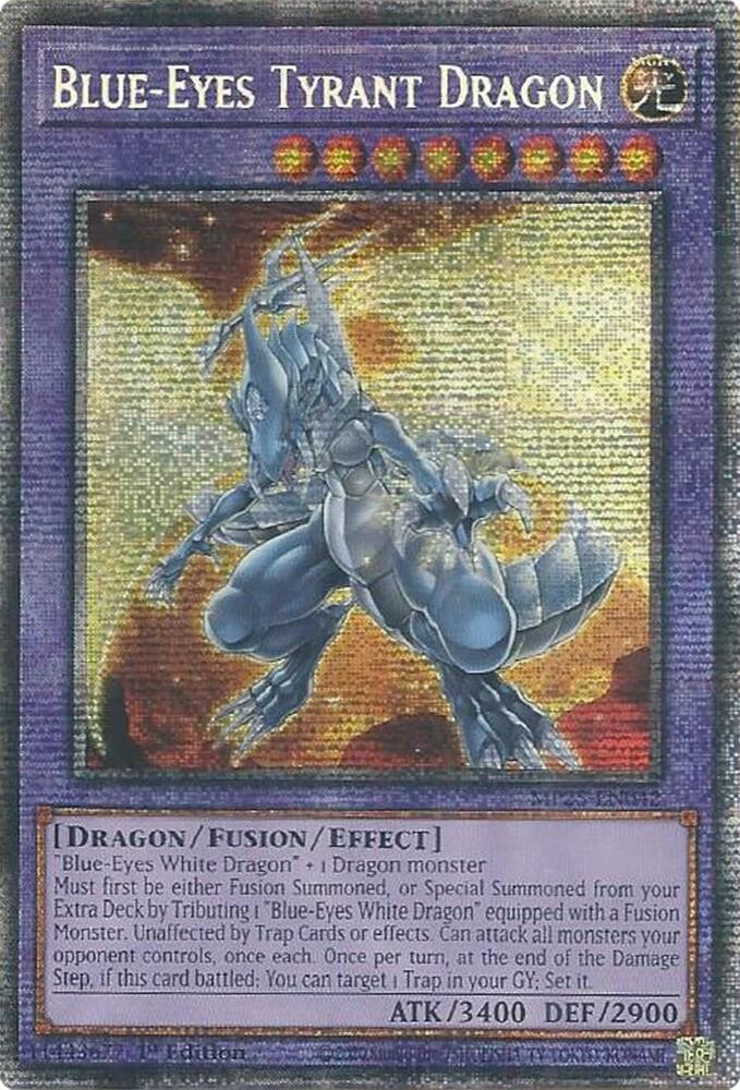 YUGIOH: 1x Blue-Eyes Tyrant Dragon MP25-EN042 Starlight Rare 2025 Mega-Pack
