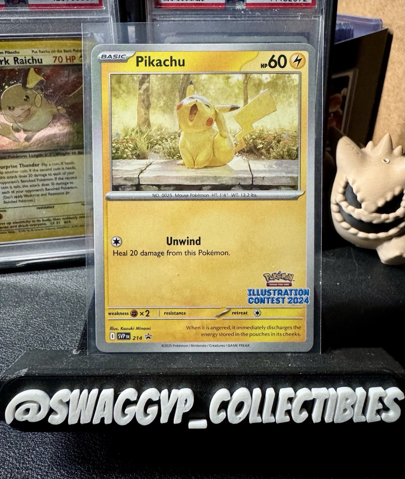 ◓Pikachu 214 S&V 2024 Illustration Contest – Pokémon Black Star Promo*NM◓
