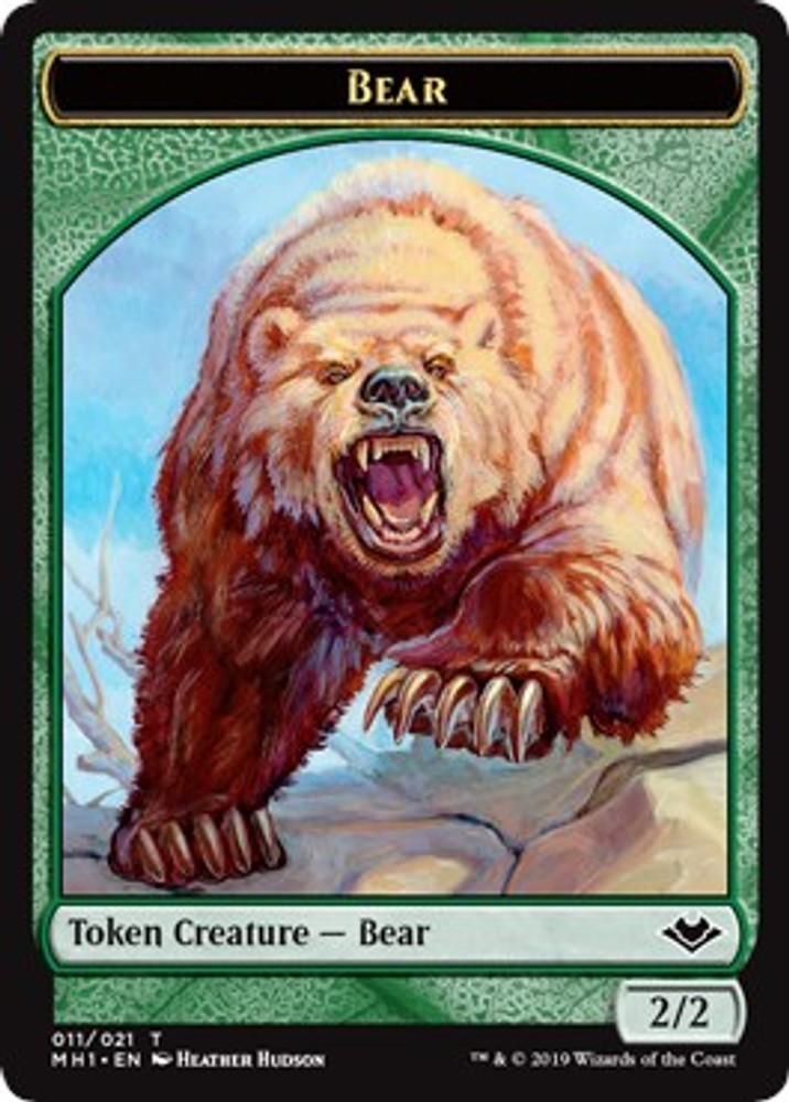 Bear Token Foil [MH1 – 11] NM Magic