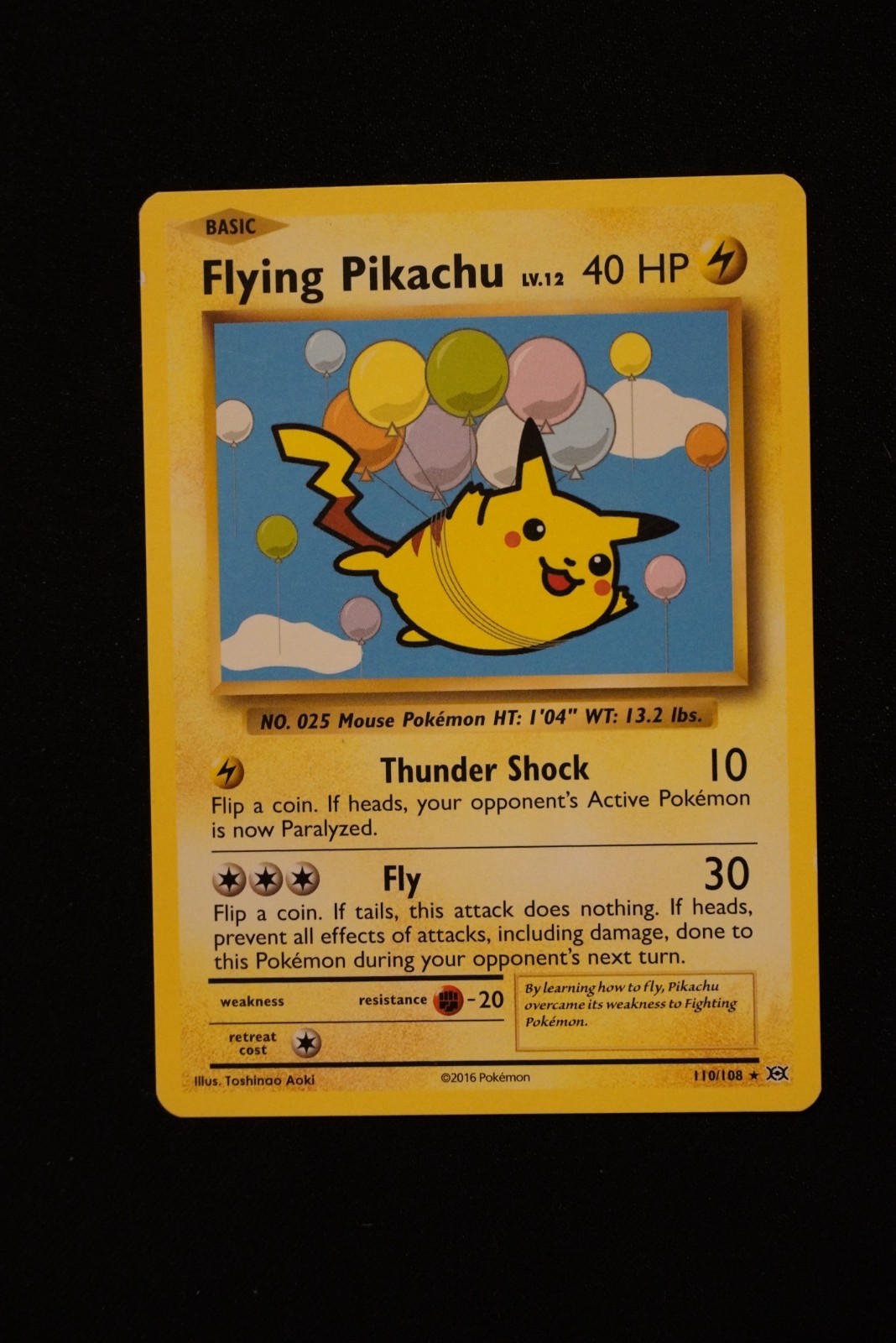 Flying Pikachu 110/108 Evolutions Regular – Near Mint NM