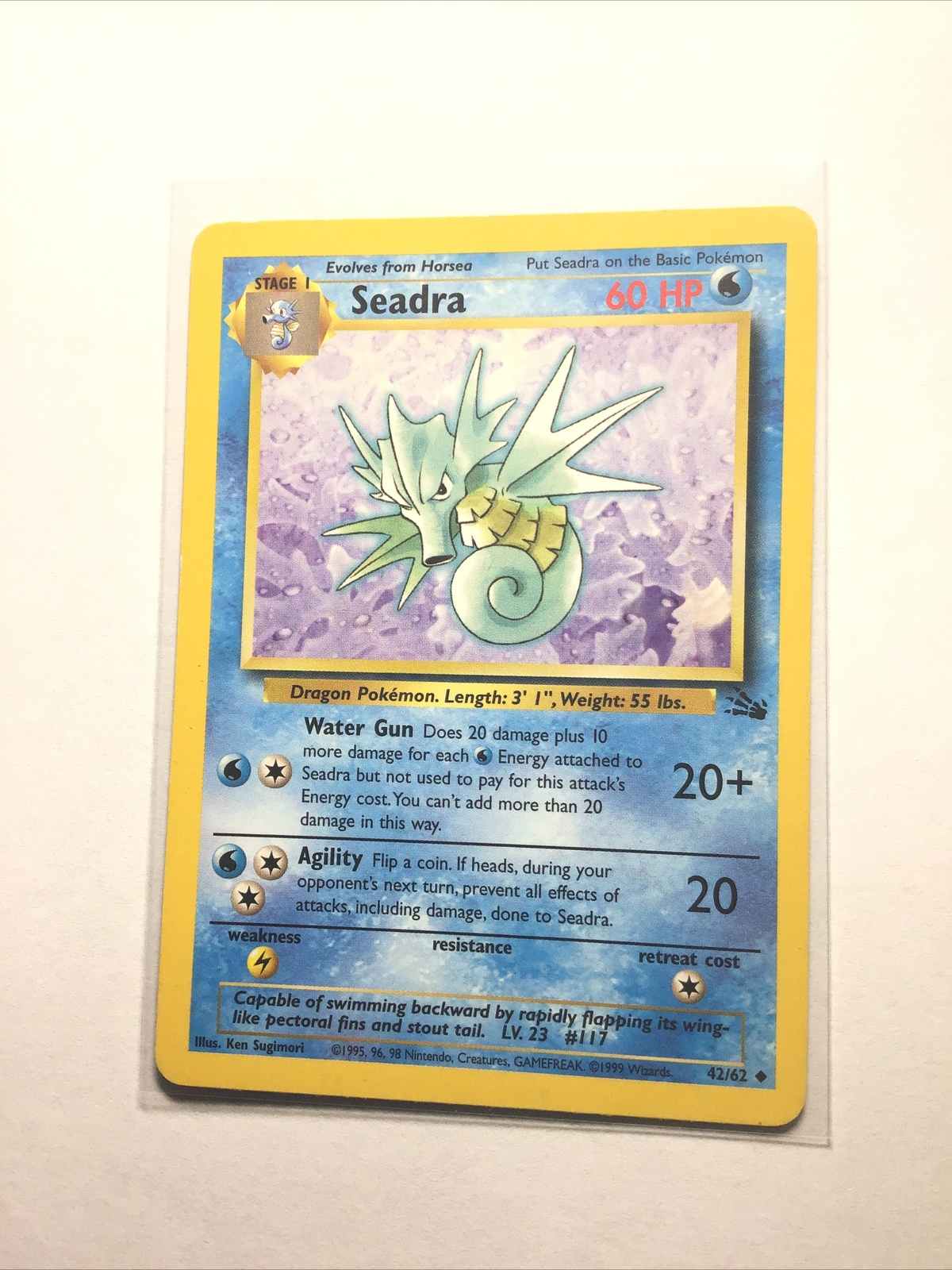 SEADRA – 42/62 – Fossil – Pokemon Card – LP