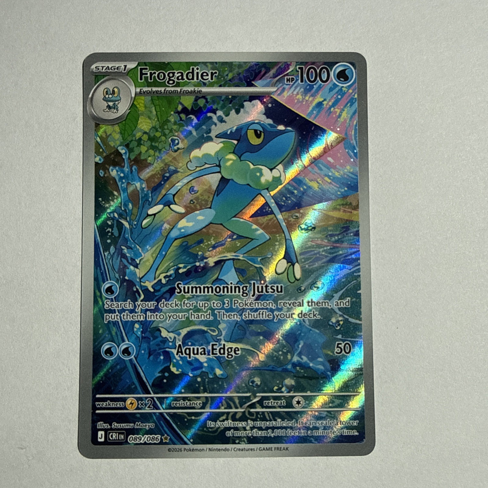 Frogadier 089/086 Me04: Chaos Rising Holo