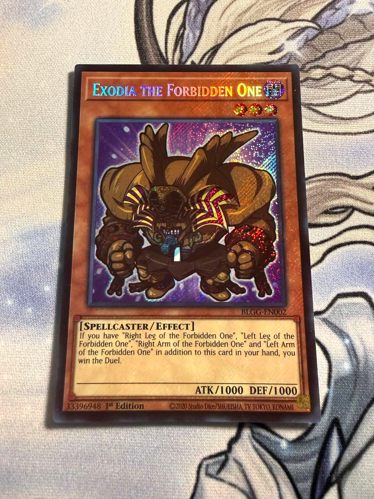 * EXODIA THE FORBIDDEN ONE * 1ST EDITION SECRET RARE (CHIBI) BLGG-EN002 YUGIOH!