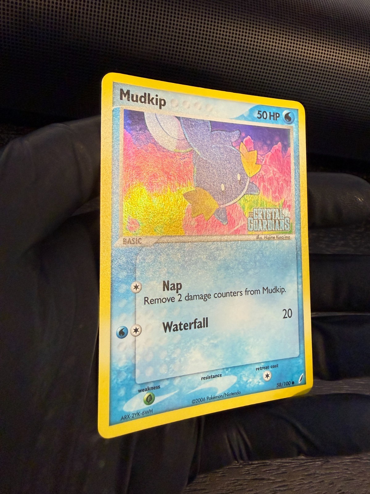2006 Mudkip – Crystal Guardians #58/100 – Reverse Holo Stamped