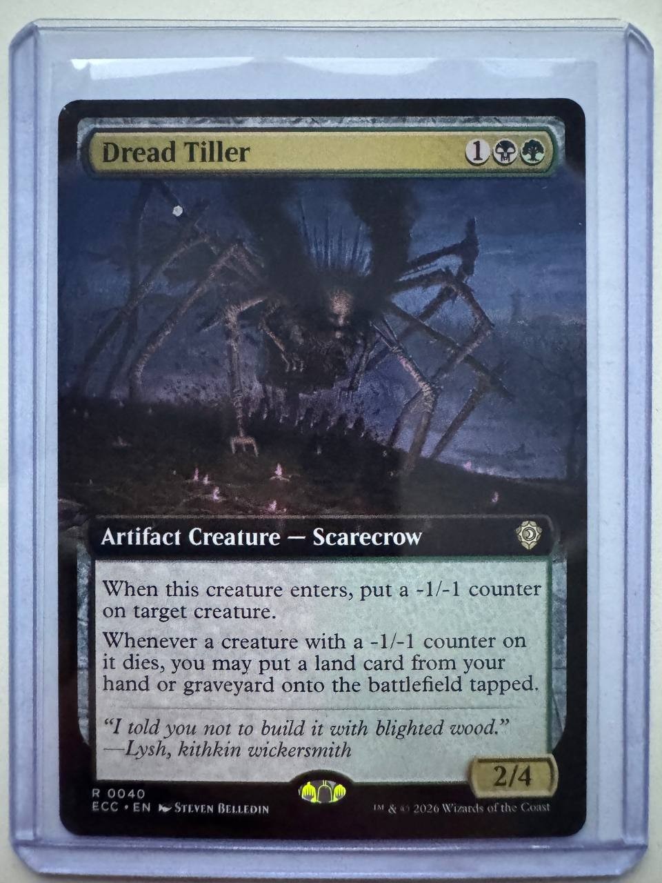 Dread Tiller Extended Art Non-Foil Commander: Lorwyn Eclipsed #0040 NM MTG ENG