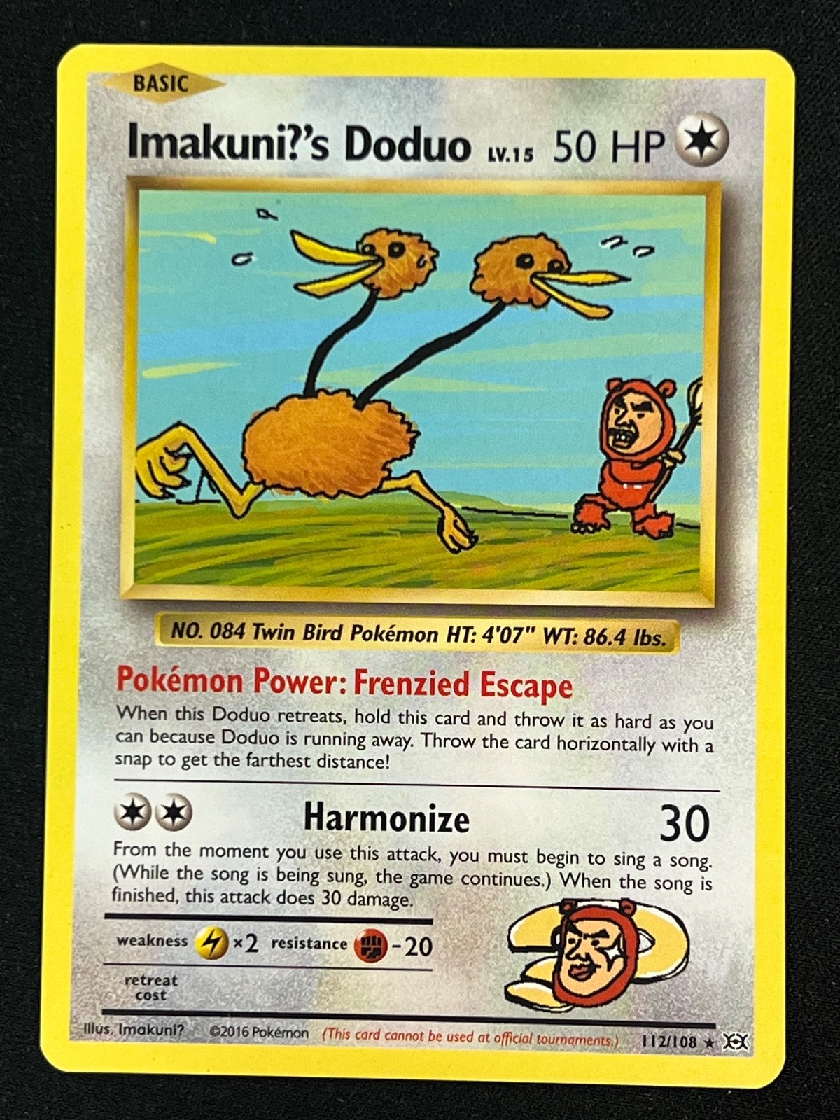 Imakuni?’s Doduo Secret Rare XY – Evolutions 112/108 LP