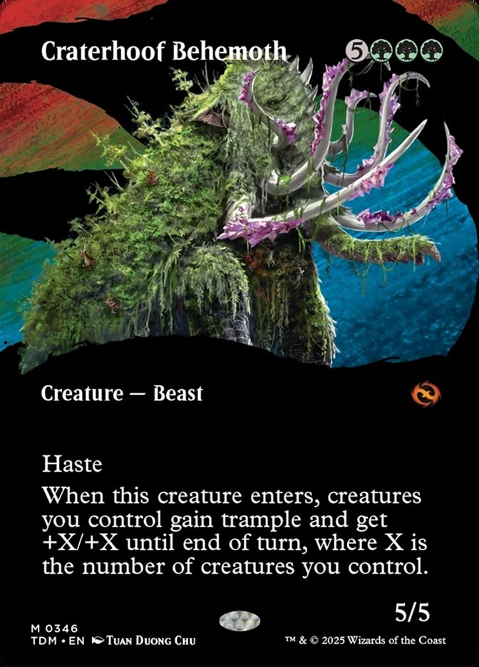 MTG Magic the Gathering Craterhoof Behemoth (346/485) Tarkir Dragonstorm NM
