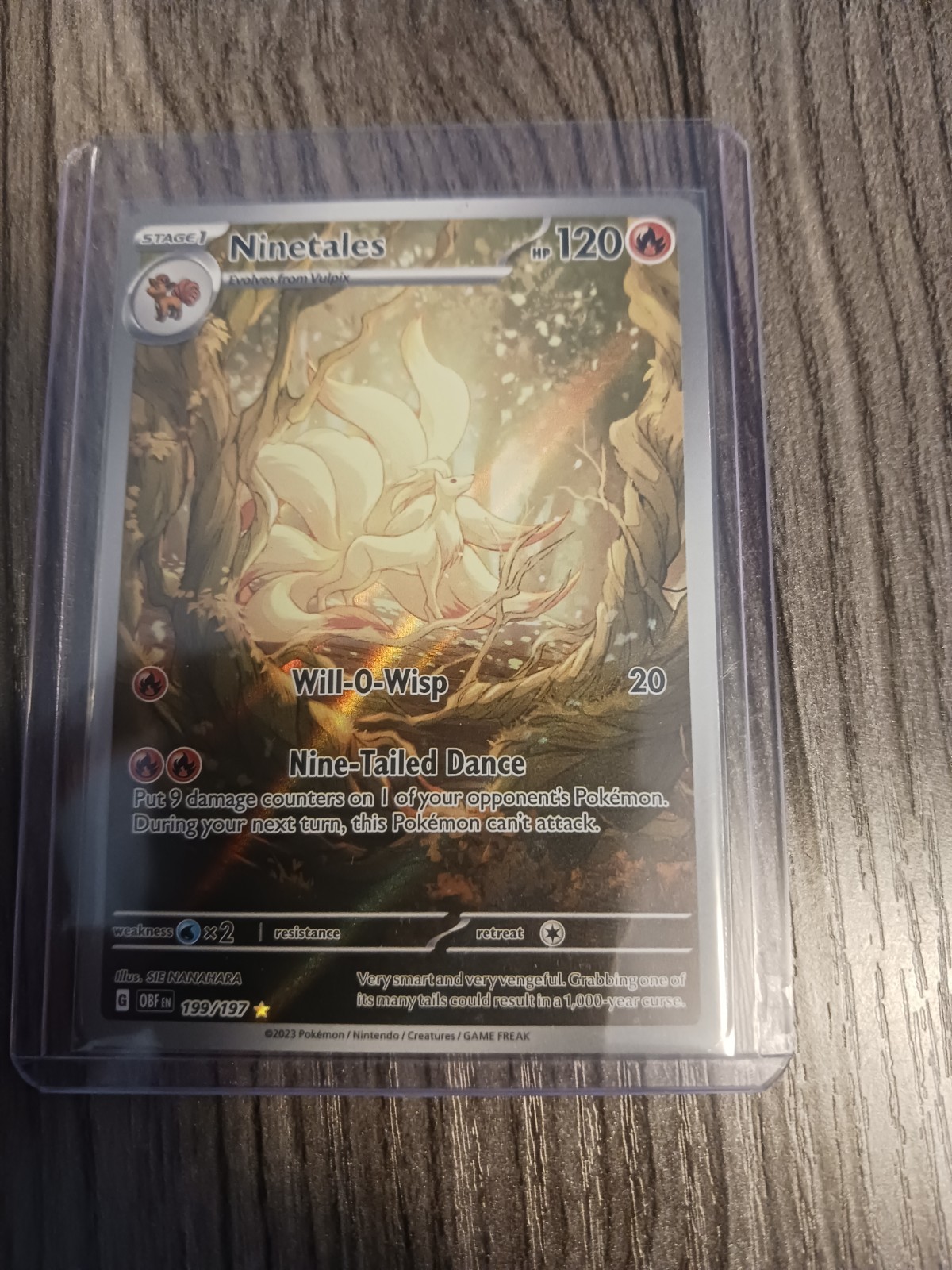 Ninetales – 199/197 [SV03 OBF – 199/197] Full Art Illustration Rare English 151