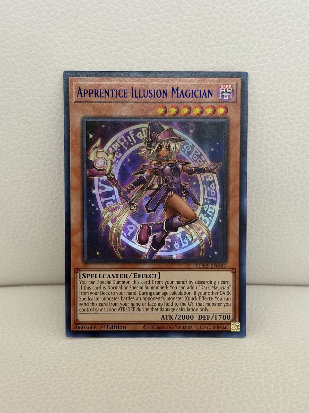 Yu-Gi-Oh! Apprentice Illusion Magician LDS3-EN087 Blue Ultra Rare 1st Edition NM