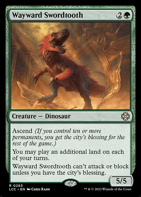 Wayward Swordtooth 263 R Normal LCC MTG NM
