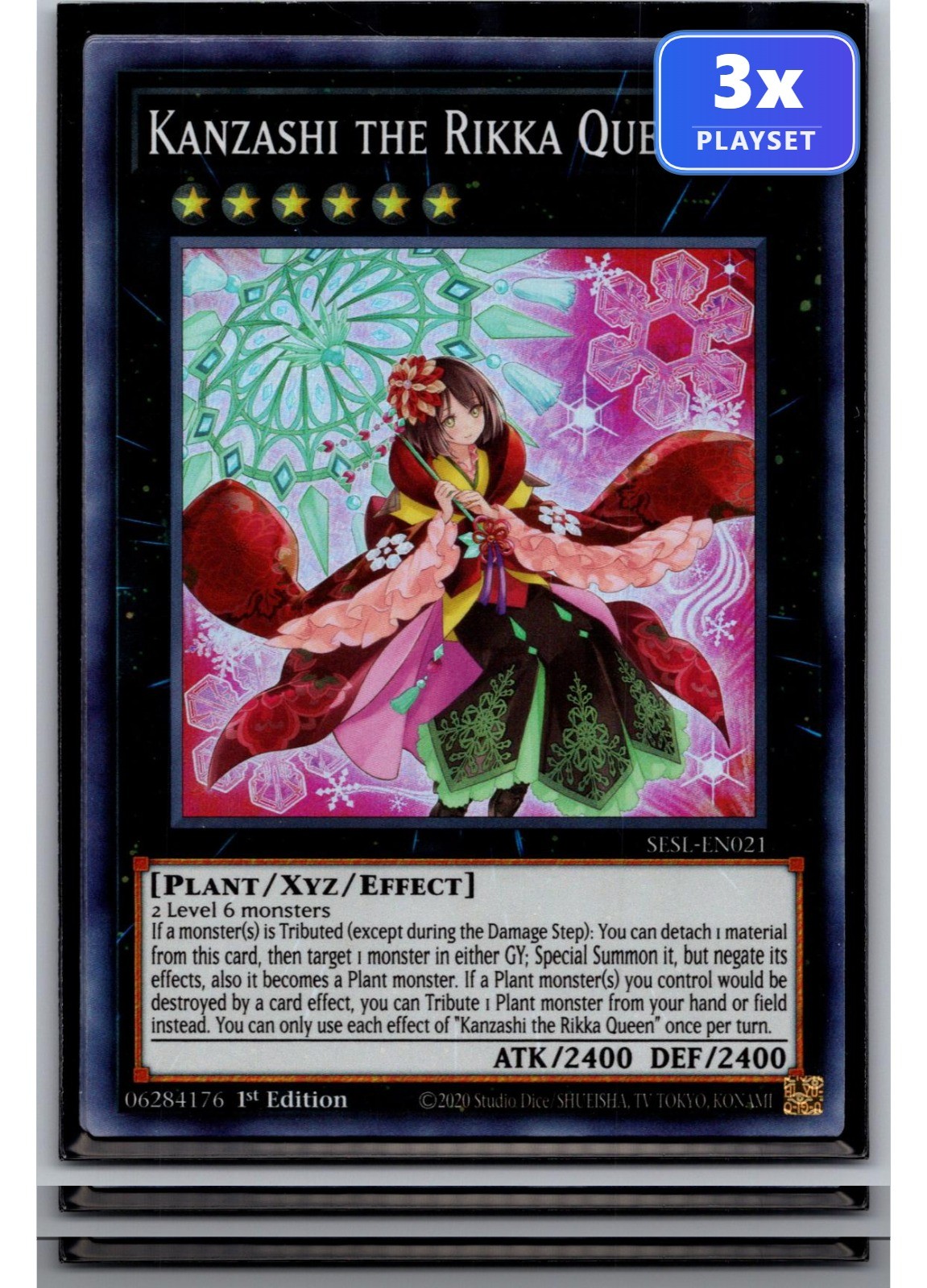 Kanzashi the Rikka Queen SESL-EN021 SR 1st Edition NM 3x
