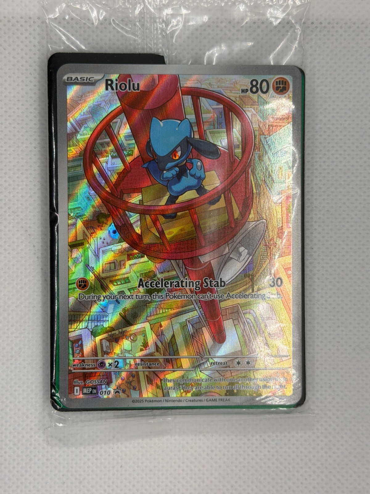 2025 Pokémon Riolu 010 MEP Black Star Promo Sealed Card Only