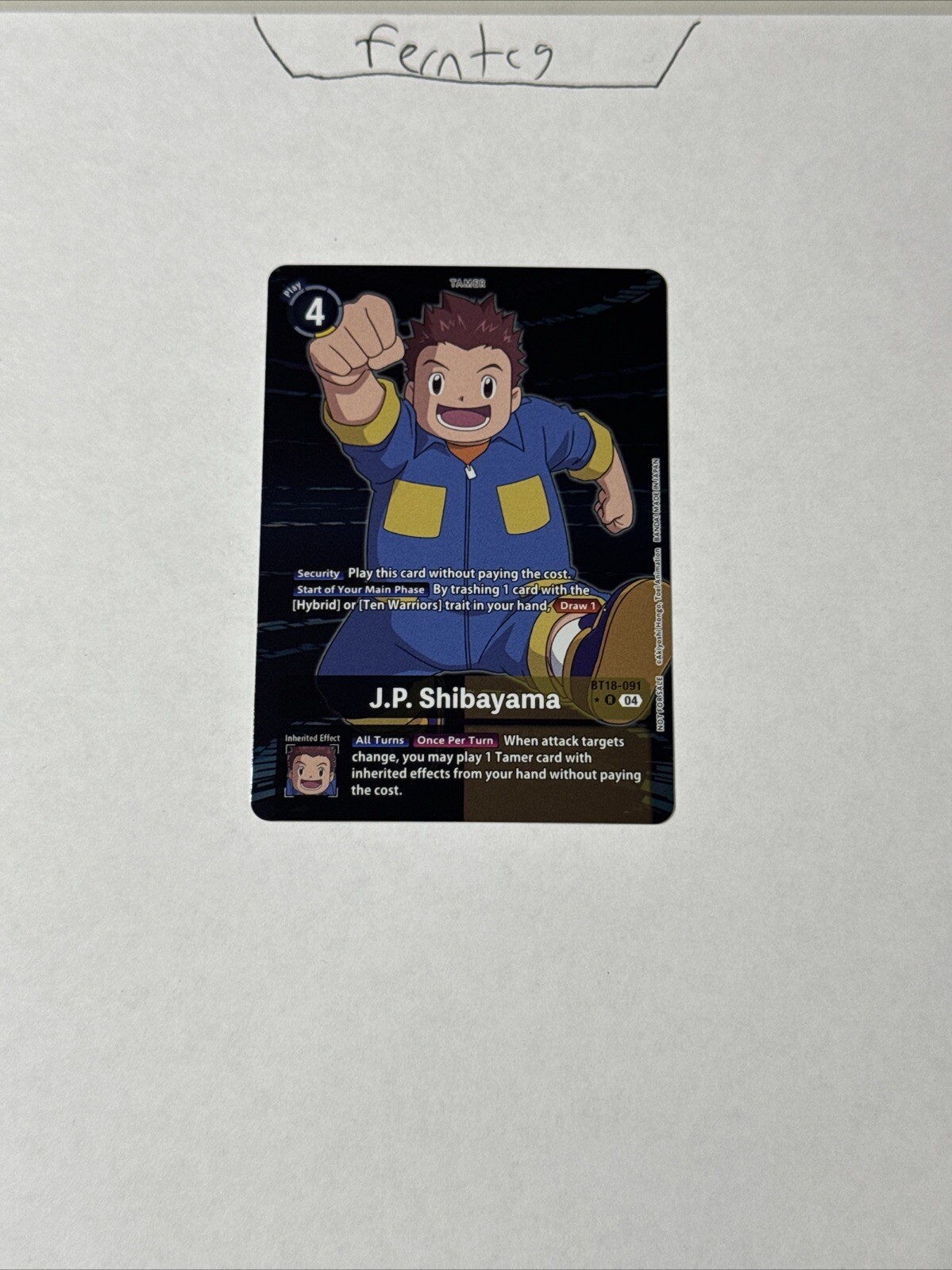 Digimon J.P Shibayama Rare Box Topper Special Release Booster 2.0 Ship Same Day