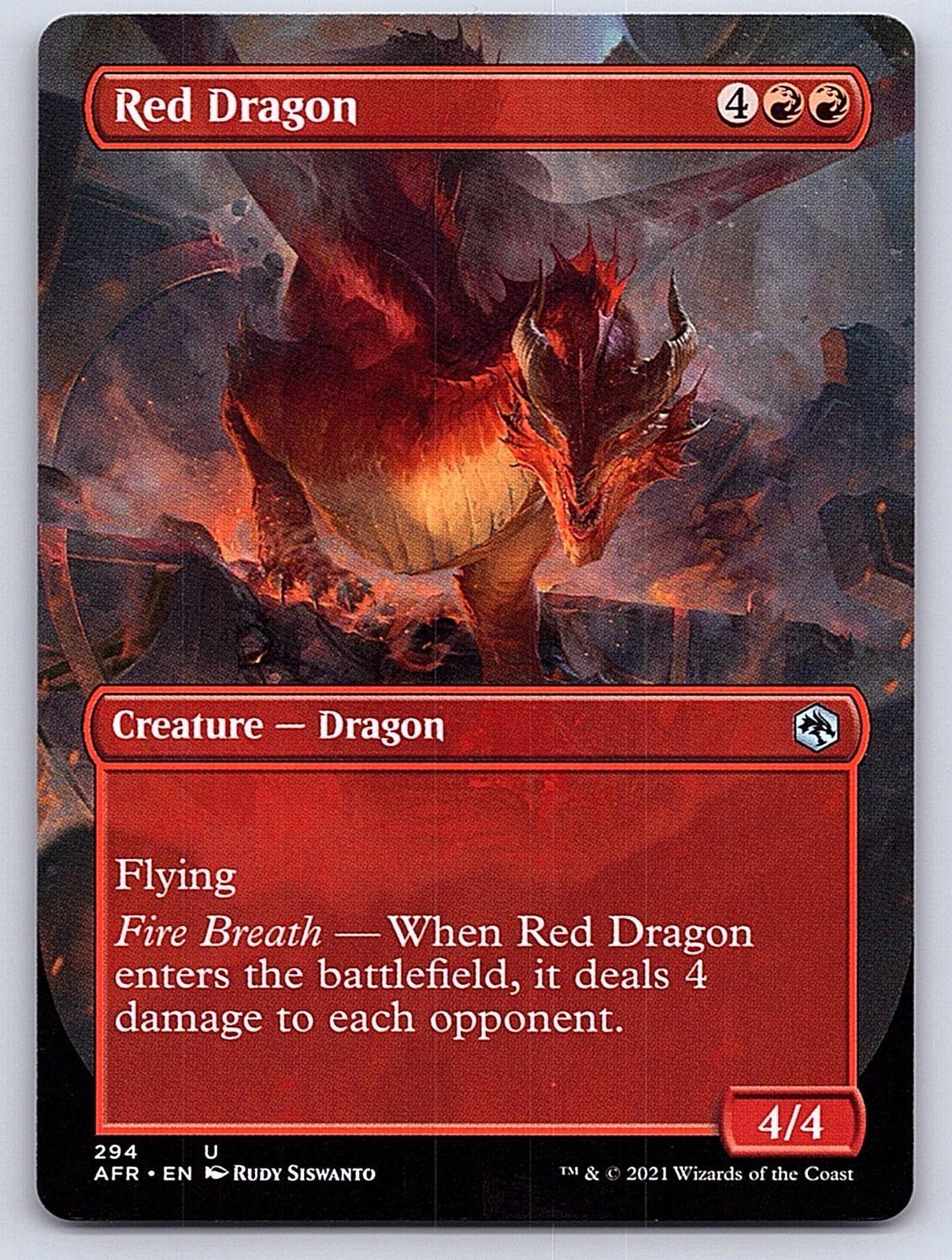 Red Dragon (Borderless) 294 Adventures in the Forgotten Realms MTG NM