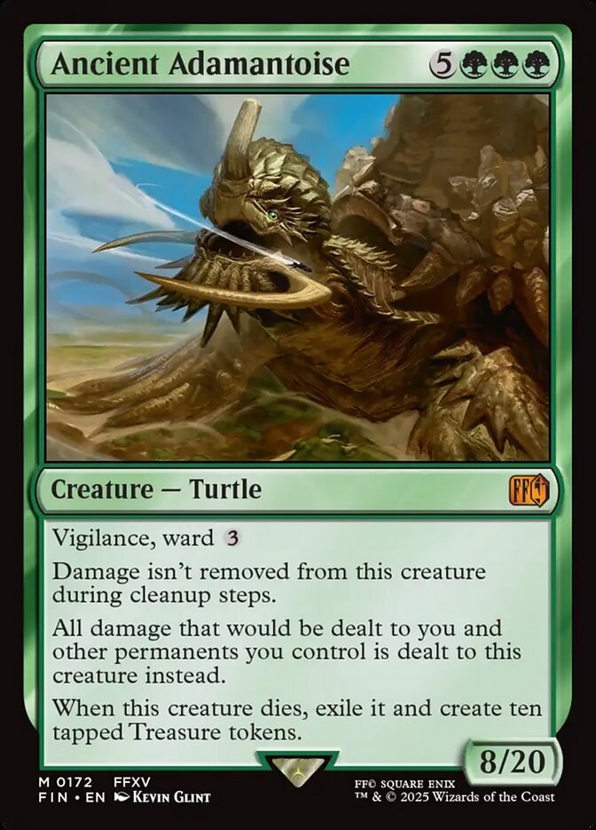 MTG Magic the Gathering Ancient Adamantoise (172/781) Final Fantasy NM
