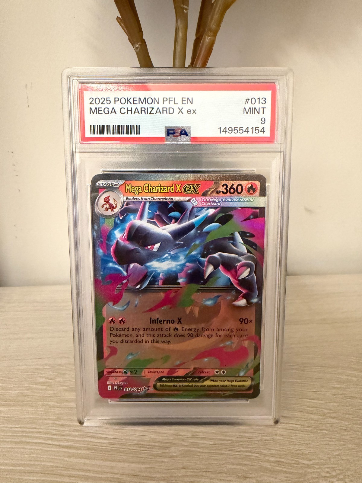 Mega Charizard X ex 013/094 Me02: Phantasmal Flames Holo