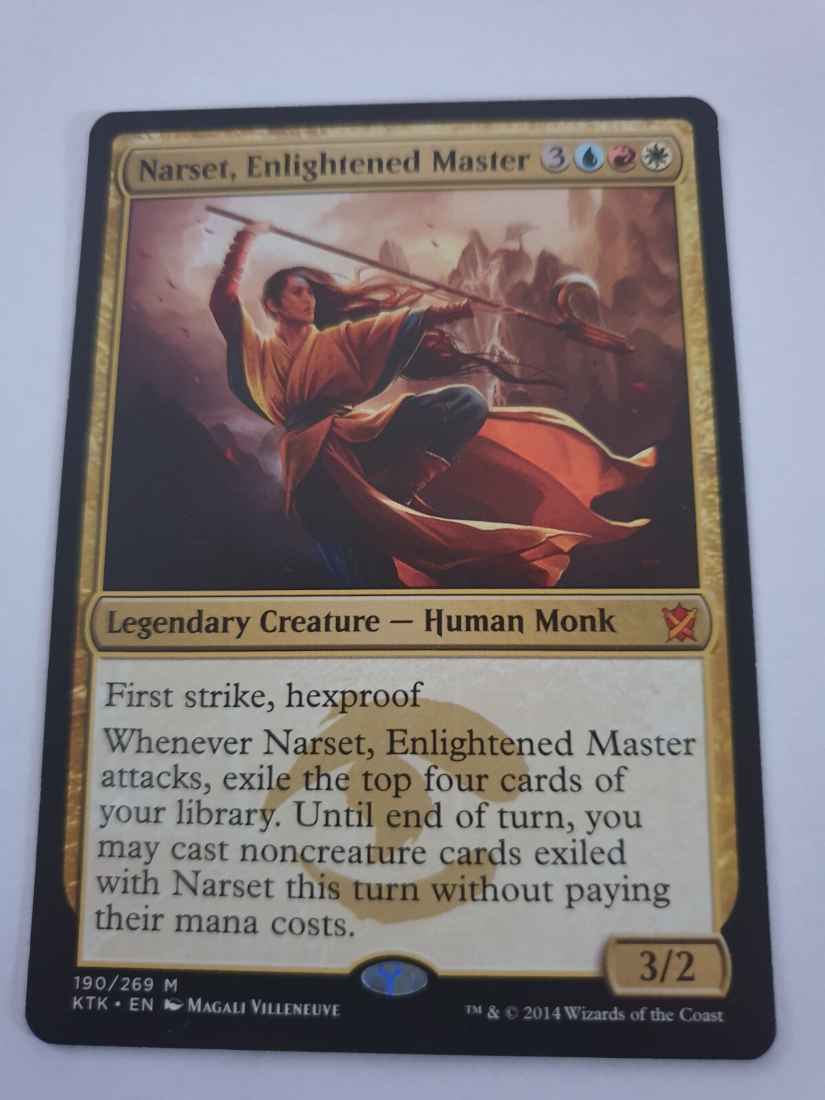 MTG – Narset, Enlightened Master – Khans Of Tarkir – Mythic Rare Multicoloured