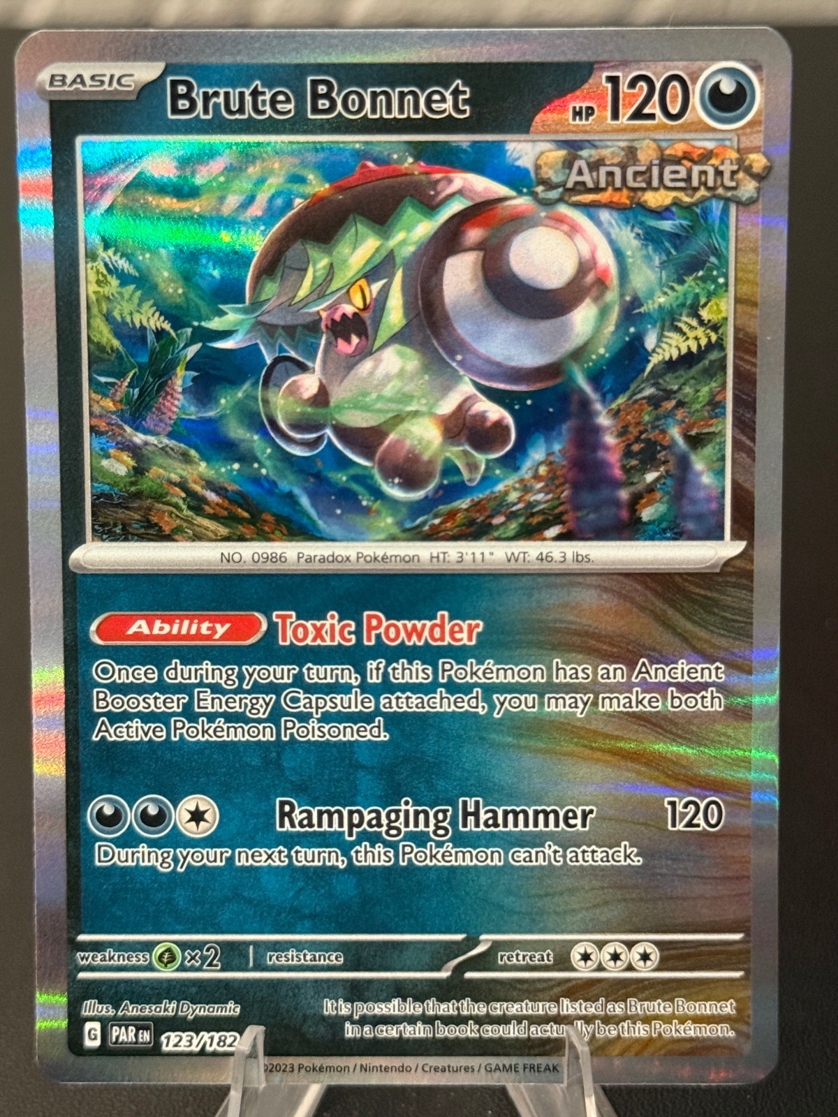 Brute Bonnet – Holo Rare SV04: Paradox Rift 123/182 NM