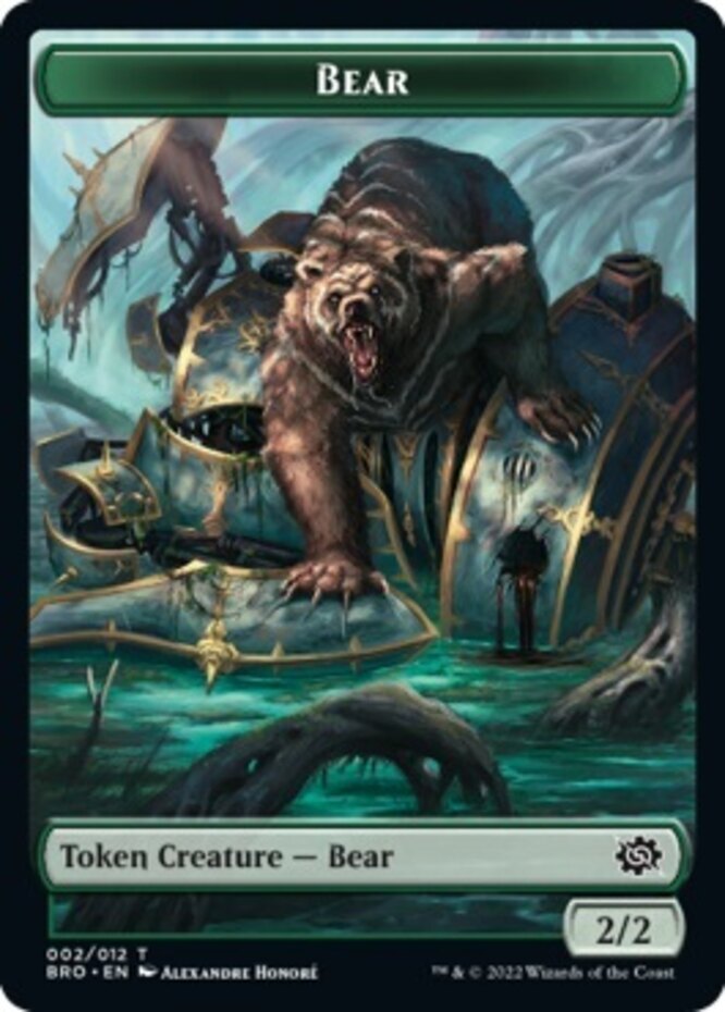 Bear Token NM-Mint The Brothers’ War MTG