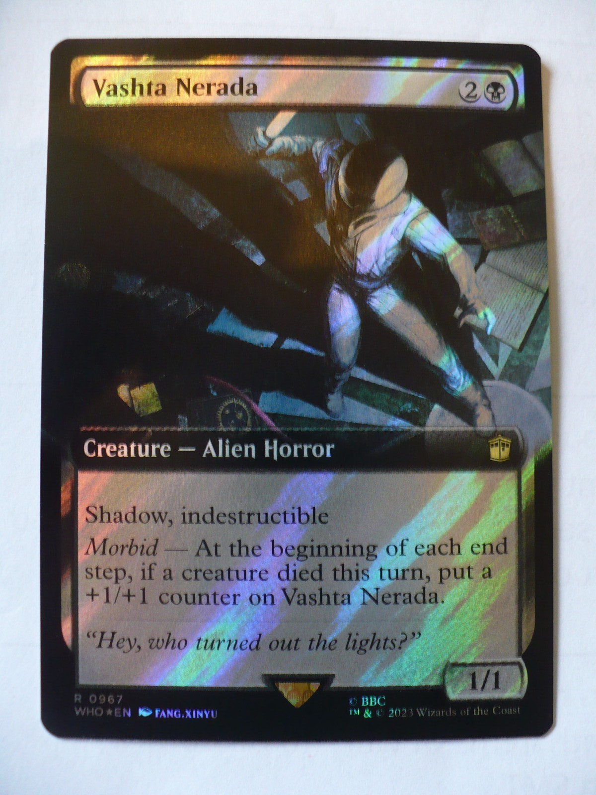 Dr Who Magic The Gathering RARE Surge Extended Art Foil Vashta Nerada 0967