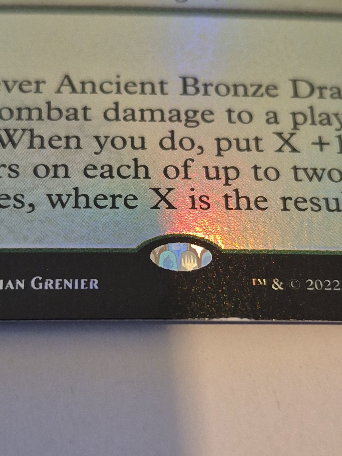 1xAncient Bronze Dragon FOIL MTG Commander Legends Baldur’s Gate English LP x1