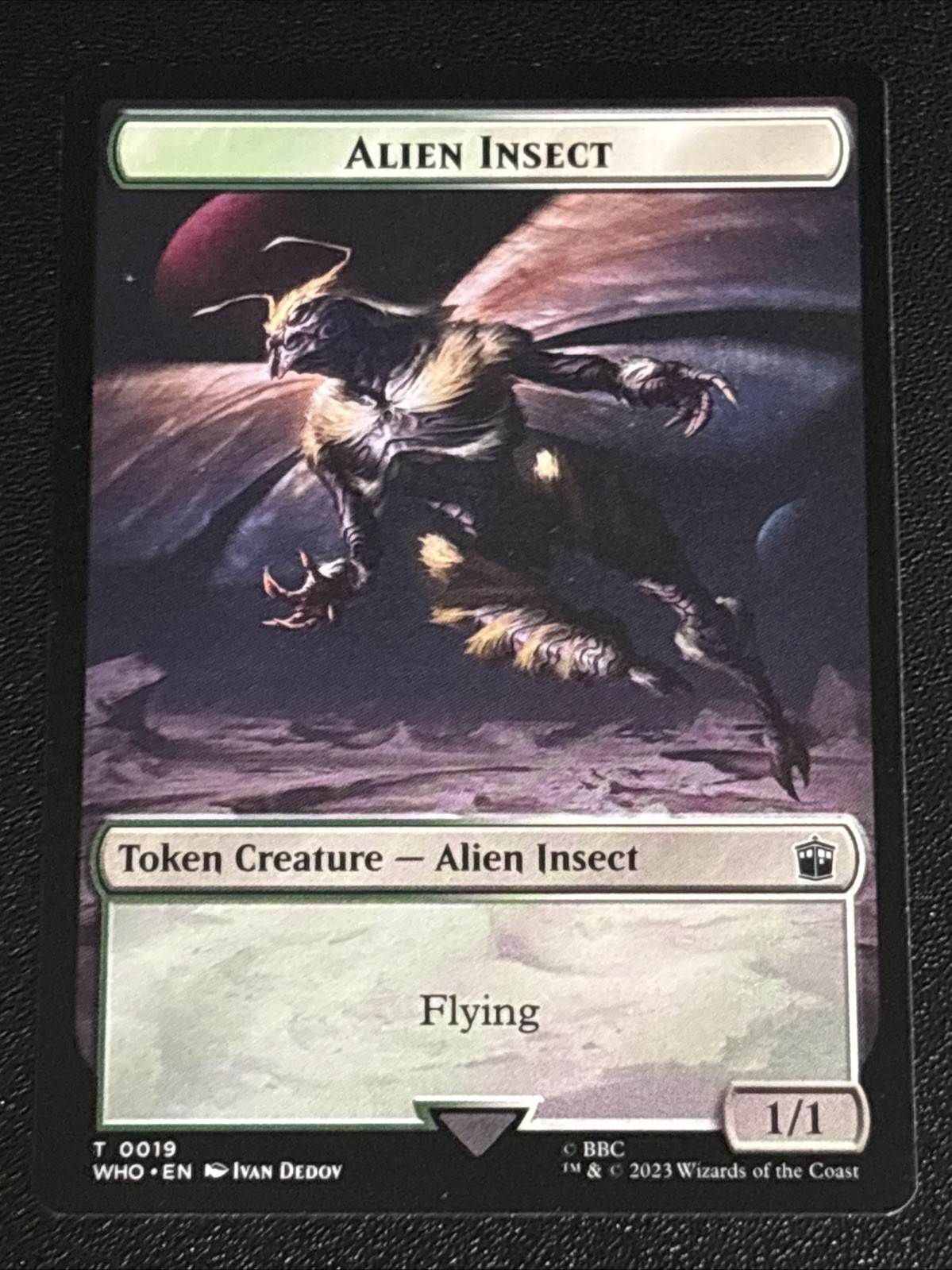 MTG Doctor Who Alien Salamander/Alien Insect Double-Sided Token 0016/0019 NM
